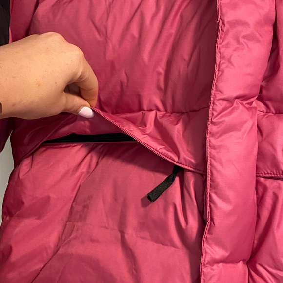 Mens THE NORTH FACE HMLYN Down Parka Jacket Red Violet - Picture 10 of 15